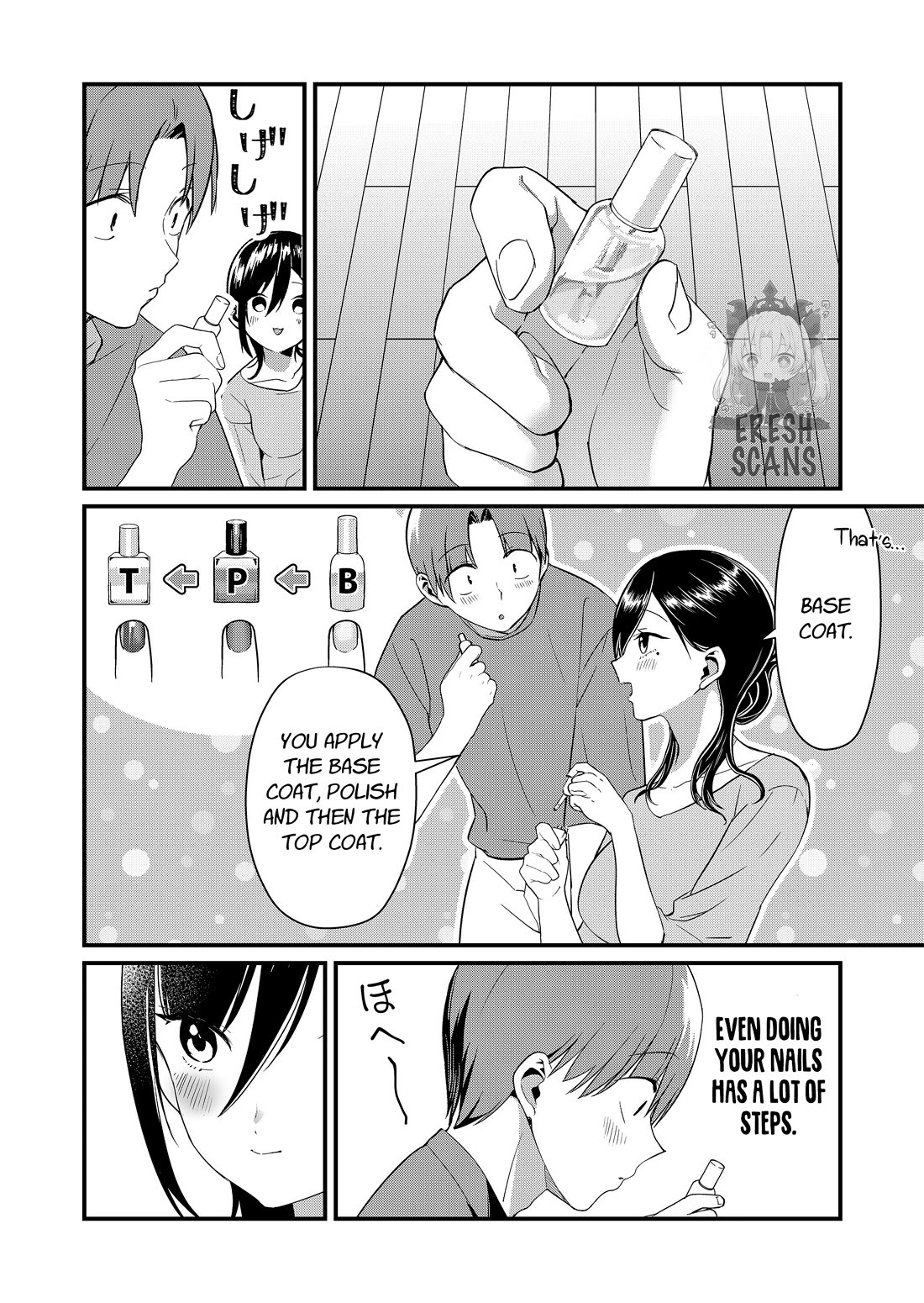 Tokimori-san Is Completely Defenseless!! Chapter 72 page 4 - Chapter 72: Tokimori-san and nails