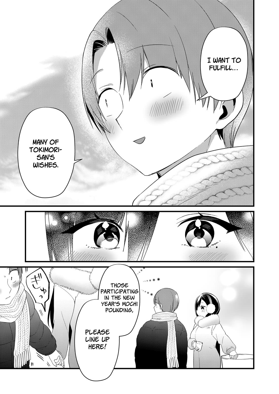 Tokimori-san Is Completely Defenseless!! Chapter 81 page 3 - Chapter 81: Pounding mochi with Tokimori-san
