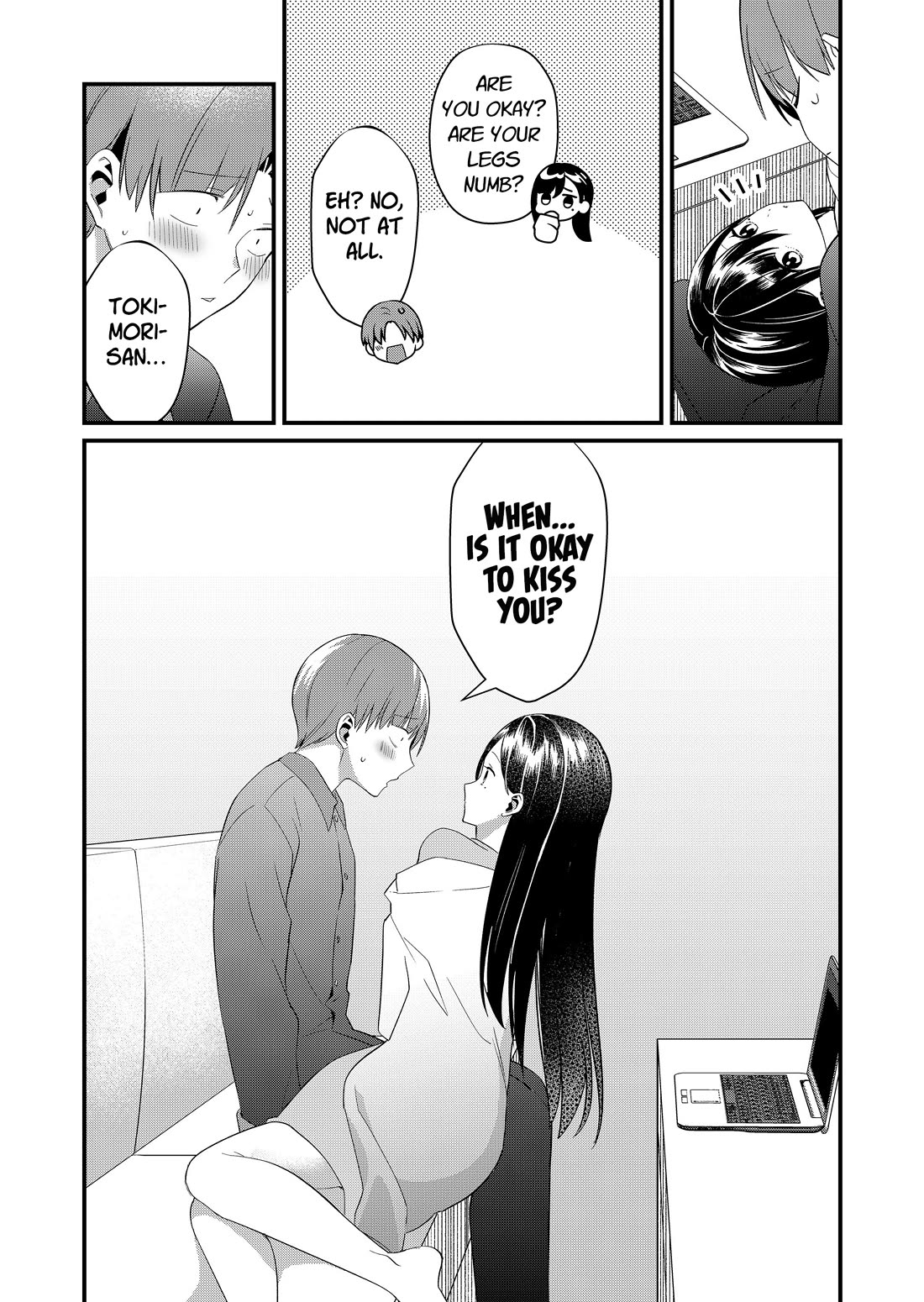 Tokimori-san Is Completely Defenseless!! Chapter 82 page 8 - Chapter 82: Tokimori-san and kiss addiction