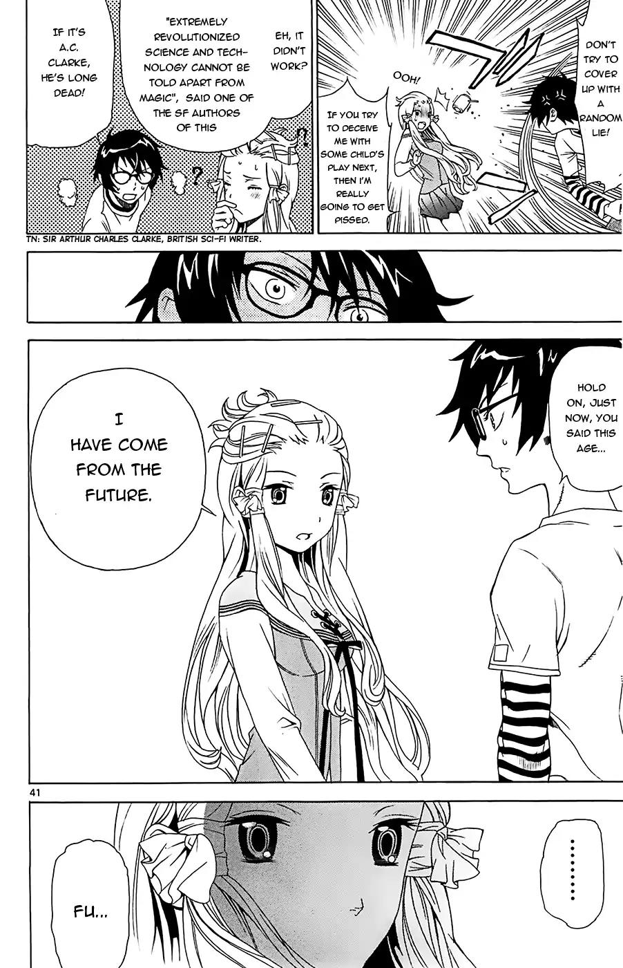 Tokisaka-san wa Boku to Chikyuu ni Kibishisugiru. Chapter 1 page 43 - Chapter 1: Would you love Garbage?