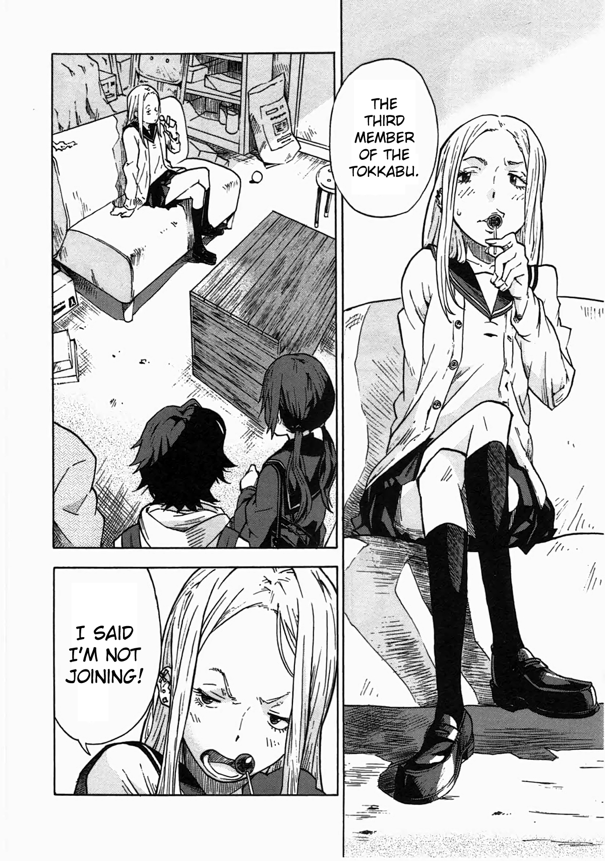 Tokkabu Chapter 2 page 7 - Chapter 2: Dog From The Vacant Lot and Lollipop