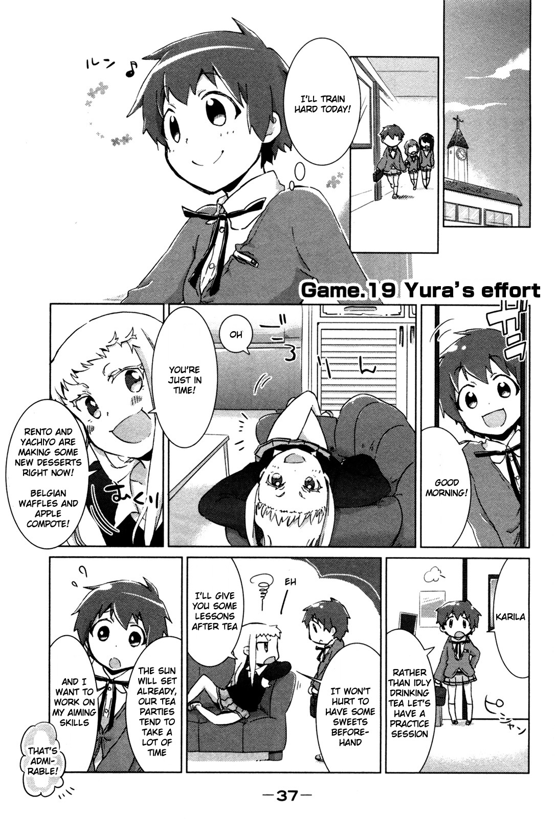 Tokurei Sochi Dantai Stella Jogakuin Koutouka C3 Bu Chapter 19 page 1 - Chapter 19: Yura's Effort