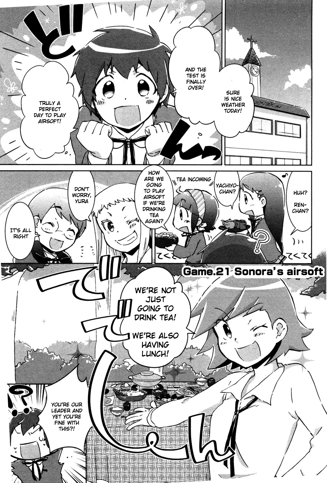 Tokurei Sochi Dantai Stella Jogakuin Koutouka C3 Bu Chapter 21 page 1 - Chapter 21: Sonora's Airsoft