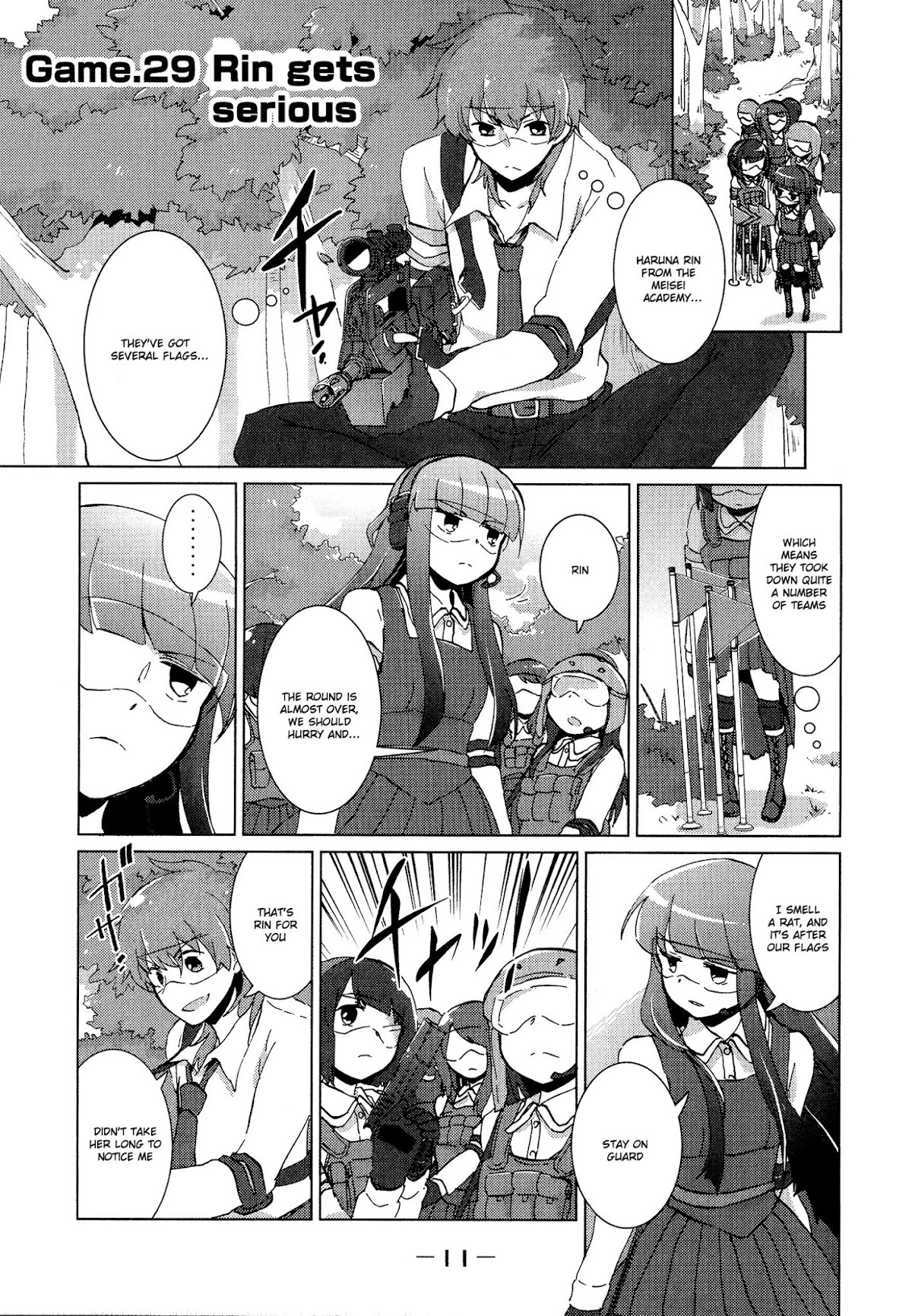 Tokurei Sochi Dantai Stella Jogakuin Koutouka C3 Bu Chapter 29 page 1 - Chapter 29: Rin Gets Serious