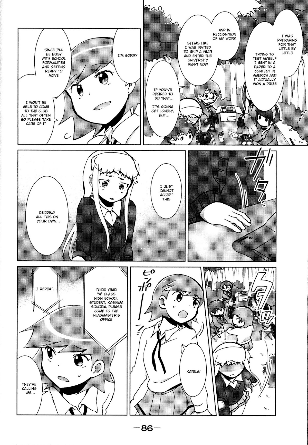 Tokurei Sochi Dantai Stella Jogakuin Koutouka C3 Bu Chapter 38 page 4 - Chapter 38: Sonora's Future