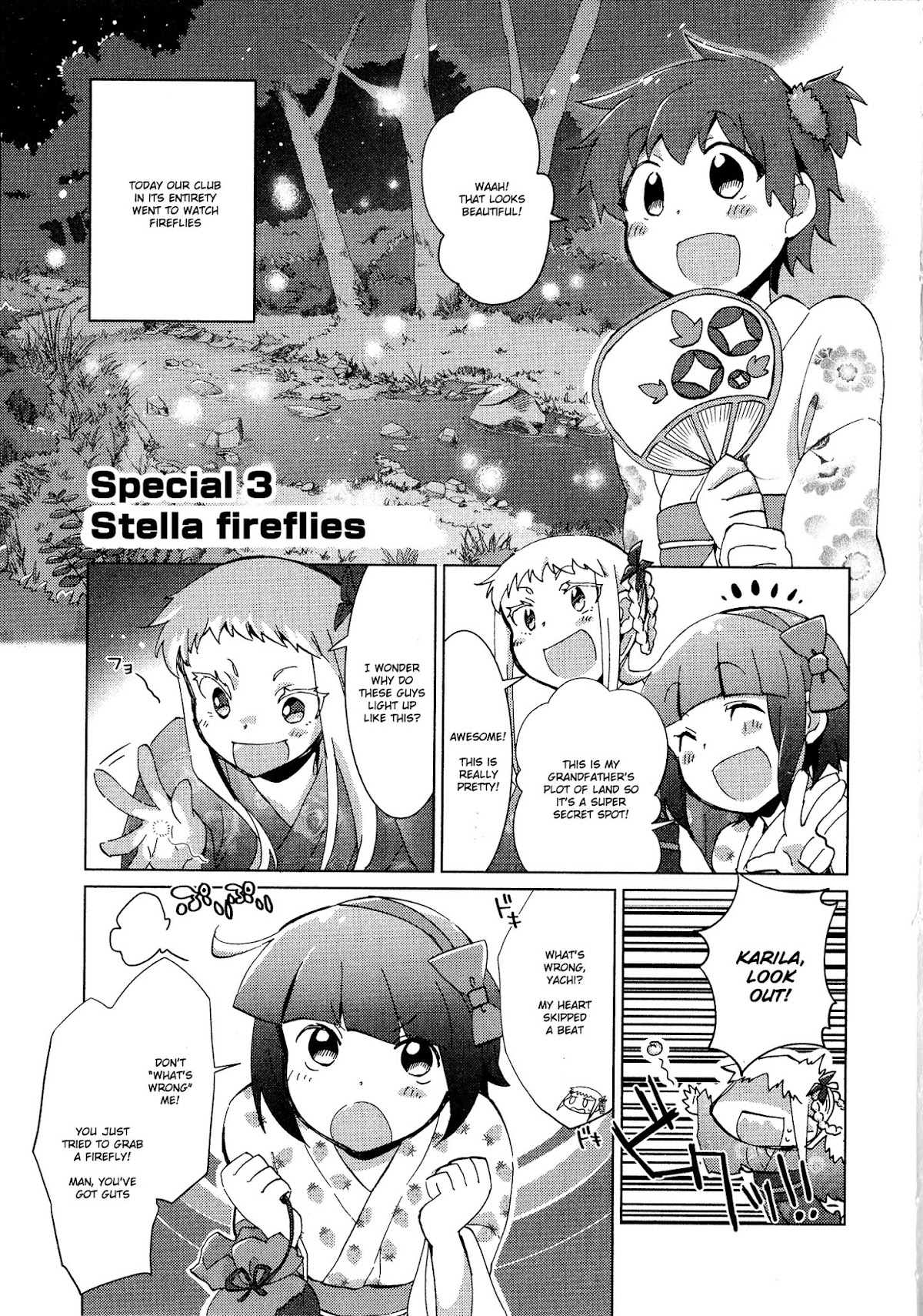 Tokurei Sochi Dantai Stella Jogakuin Koutouka C3 Bu Chapter 40.1 page 1 - Chapter 40.1: Special 3 - Stella Fireflies