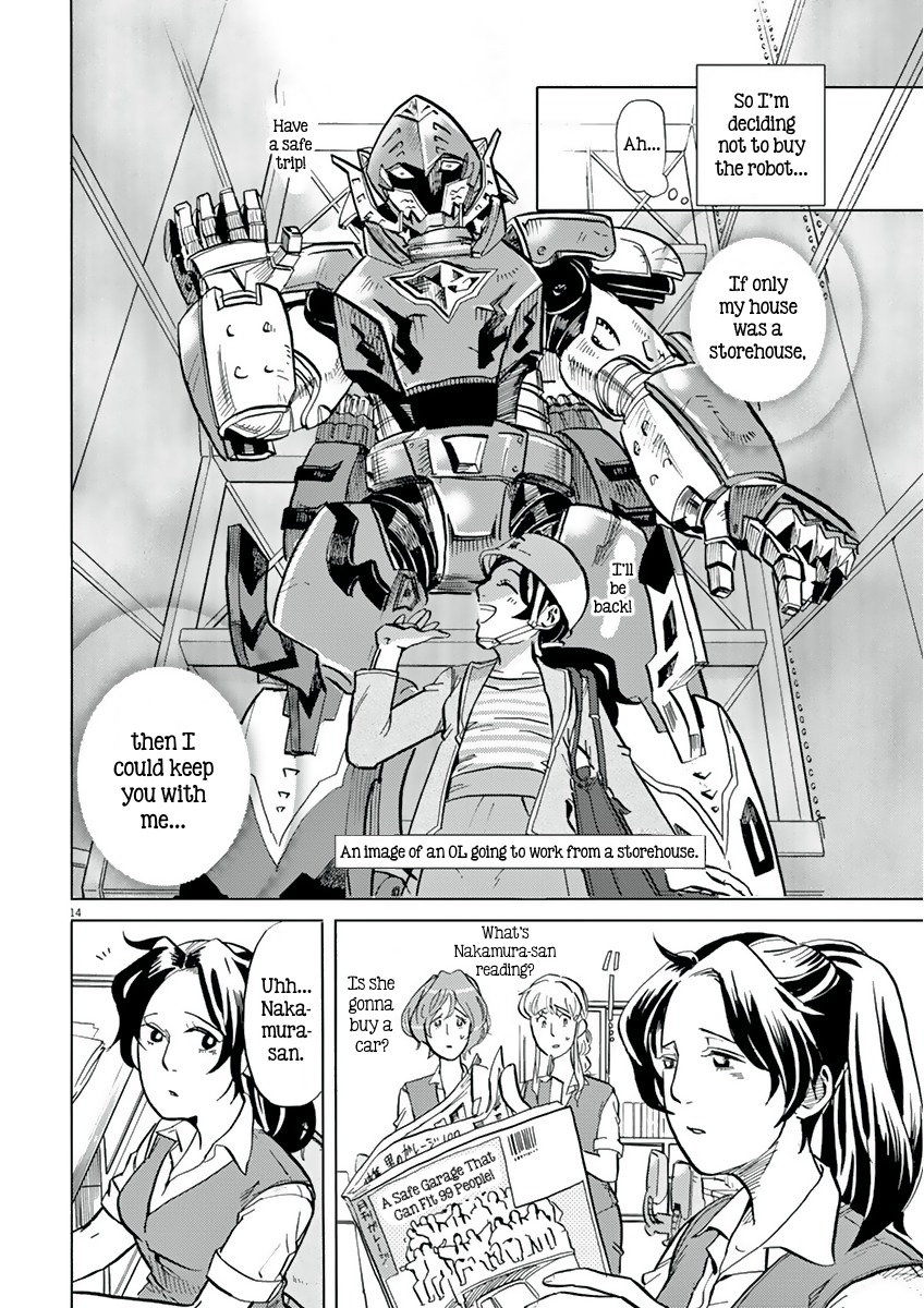 Tokusatsu Gagaga Chapter 13 page 14 - Chapter 13: Giant Combining Robot