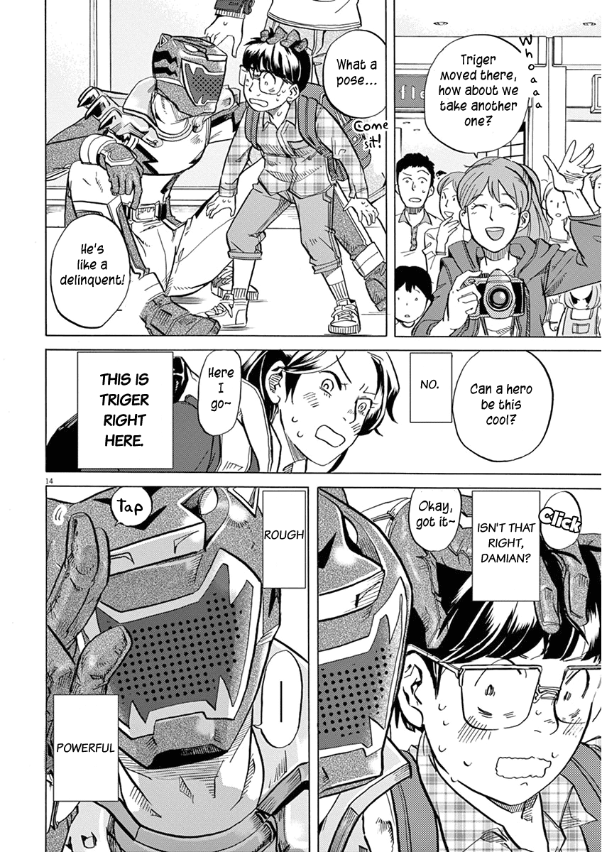 Tokusatsu Gagaga Chapter 17 page 14 - Chapter 17: Real? Fake?