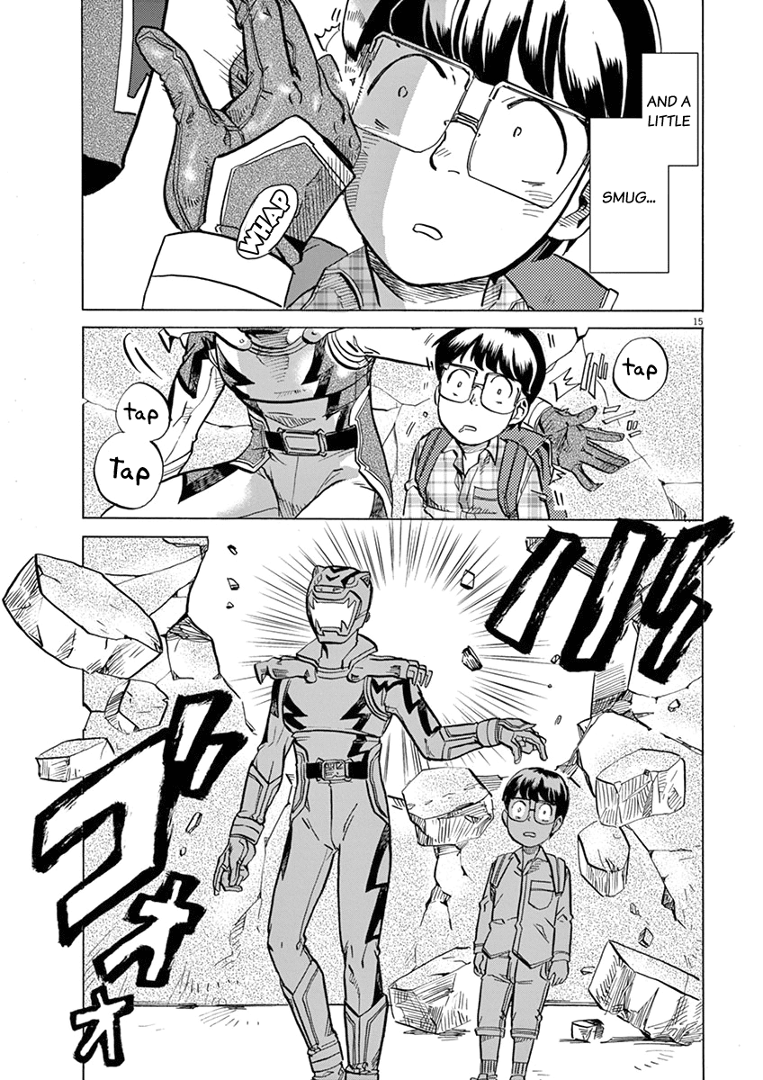 Tokusatsu Gagaga Chapter 17 page 15 - Chapter 17: Real? Fake?
