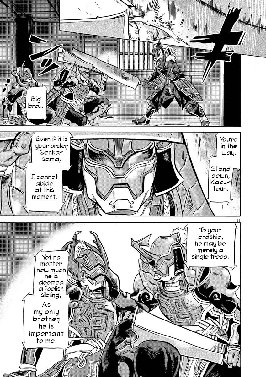 Tokusatsu Gagaga Chapter 21 page 15 - Chapter 21: Invader In Nakamura Castle