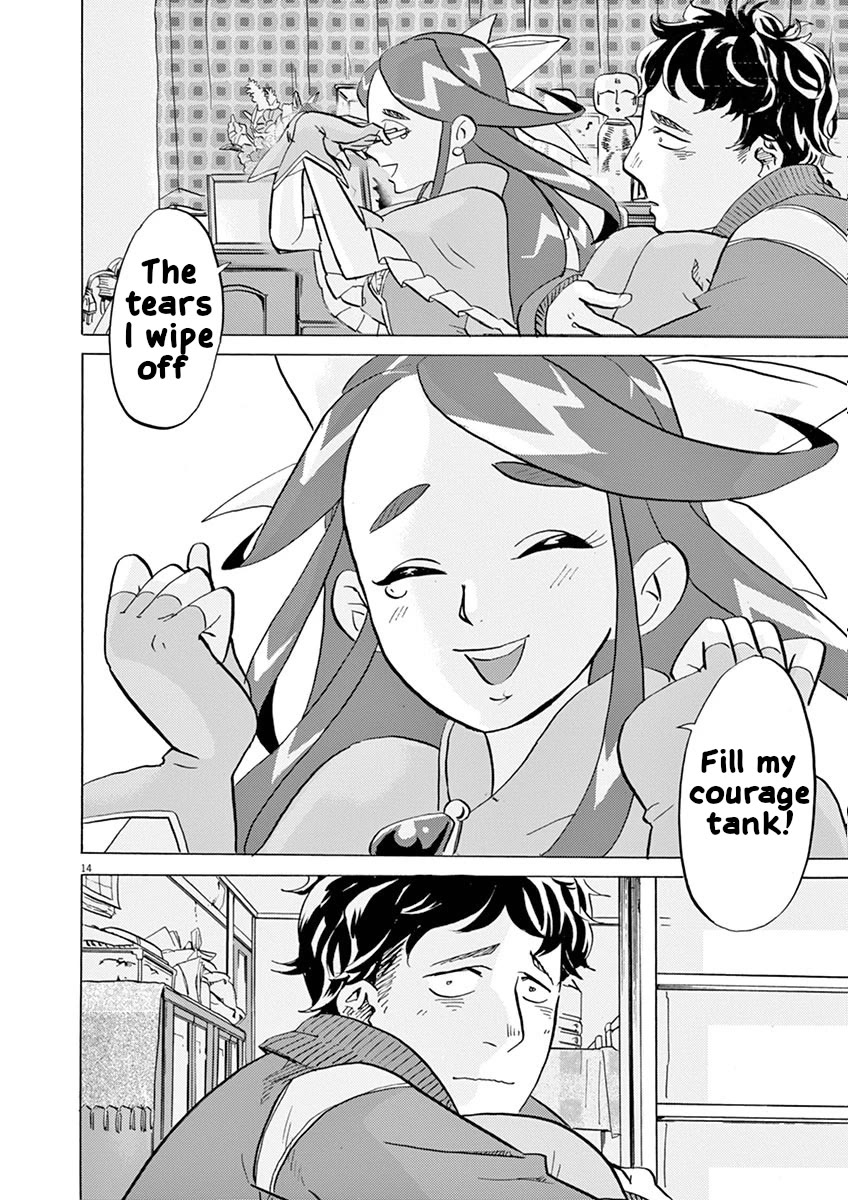 Tokusatsu Gagaga Chapter 23 page 14 - Chapter 23: The Tears I Wipe Off Fill My Courage Tank!