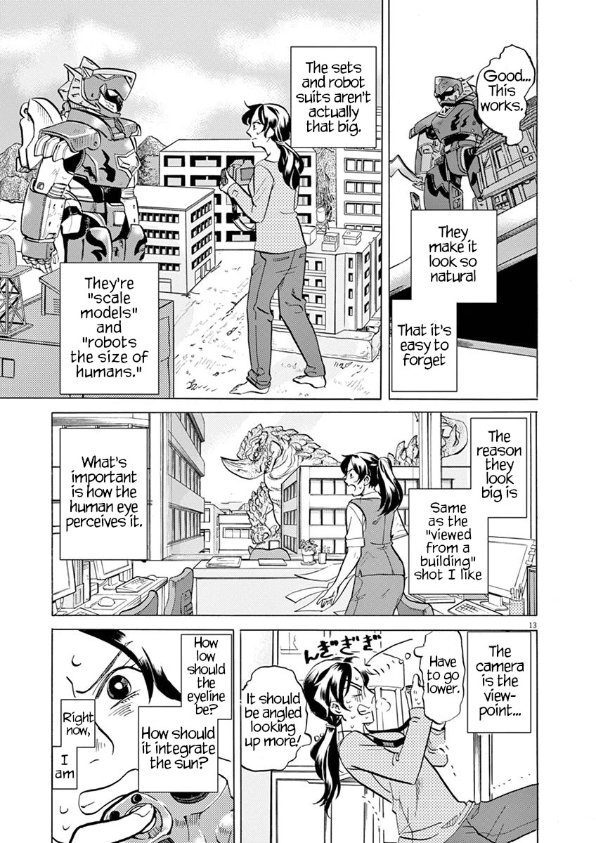 Tokusatsu Gagaga Chapter 25 page 13 - Chapter 25: Inheritor of Tokusatsu Techniques