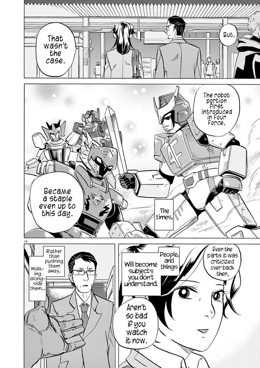 Tokusatsu Gagaga Chapter 26 page 14 - Chapter 26: Nostalgia Kaijin Strikes!