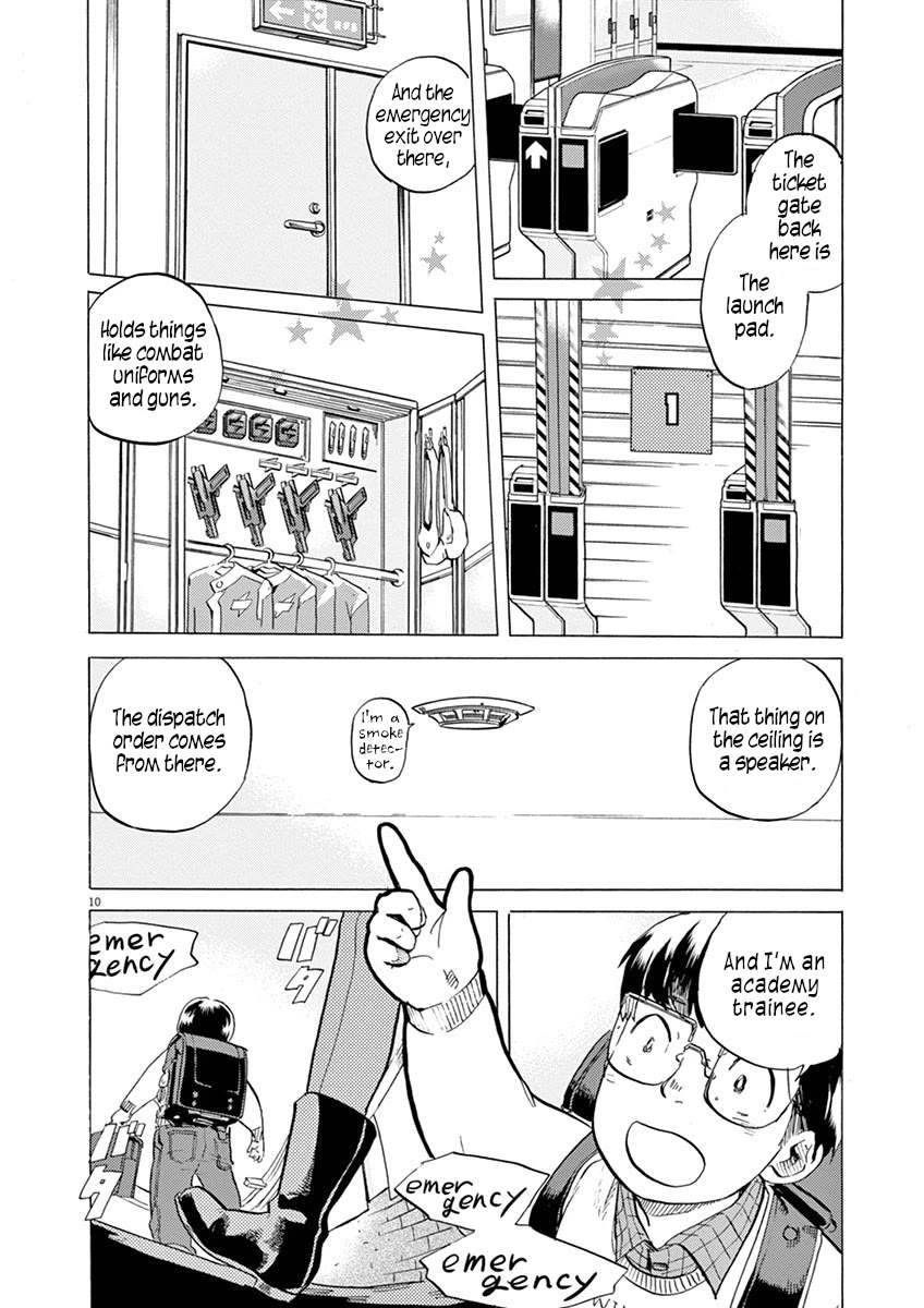Tokusatsu Gagaga Chapter 27 page 10 - Chapter 27: Take Off From the Secret Base!
