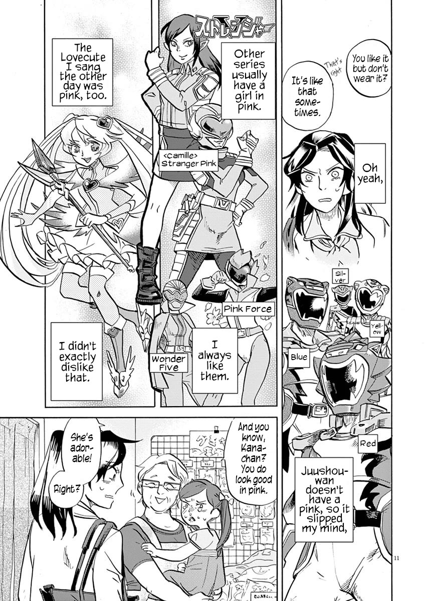 Tokusatsu Gagaga Chapter 41 page 11 - Chapter 41: The Evil of Pink Kaijin
