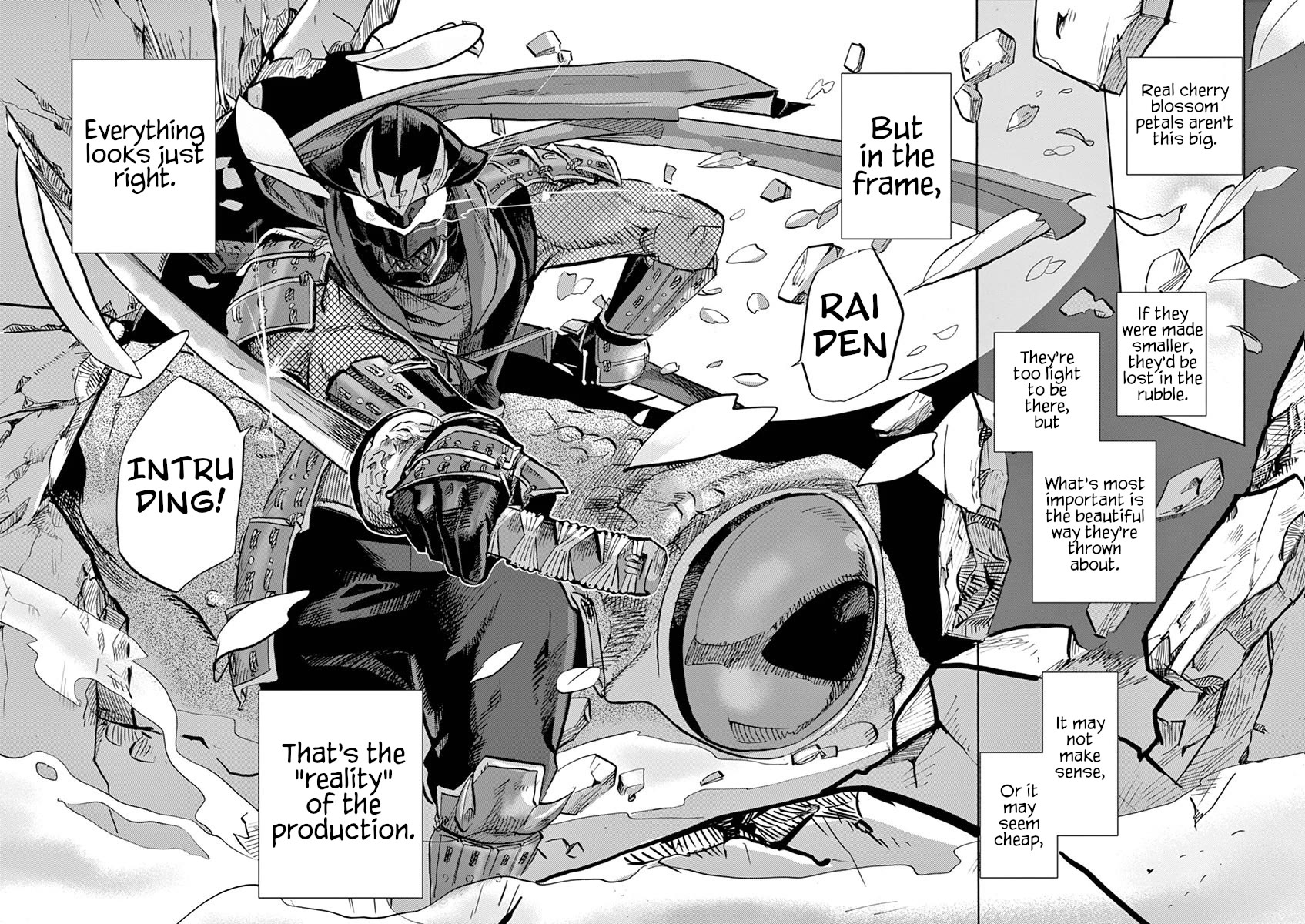 Tokusatsu Gagaga Chapter 42 page 12 - Chapter 42: Outside is Outside, Home is Home!