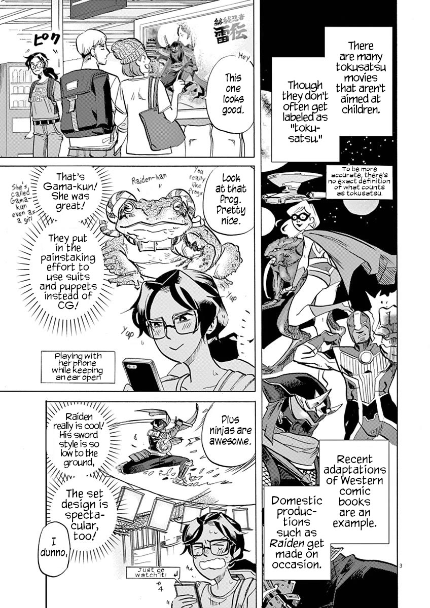 Tokusatsu Gagaga Chapter 42 page 3 - Chapter 42: Outside is Outside, Home is Home!