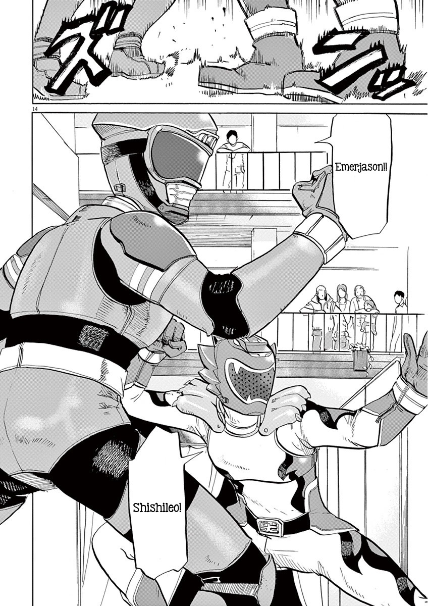 Tokusatsu Gagaga Chapter 5 page 14 - Chapter 5: Additional Warrior!