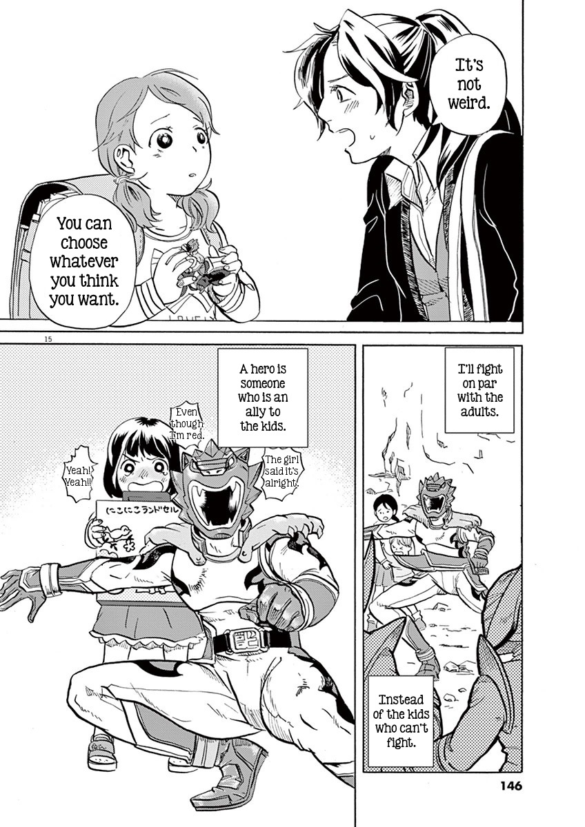 Tokusatsu Gagaga Chapter 7 page 15 - Chapter 7: Volcano Attack!