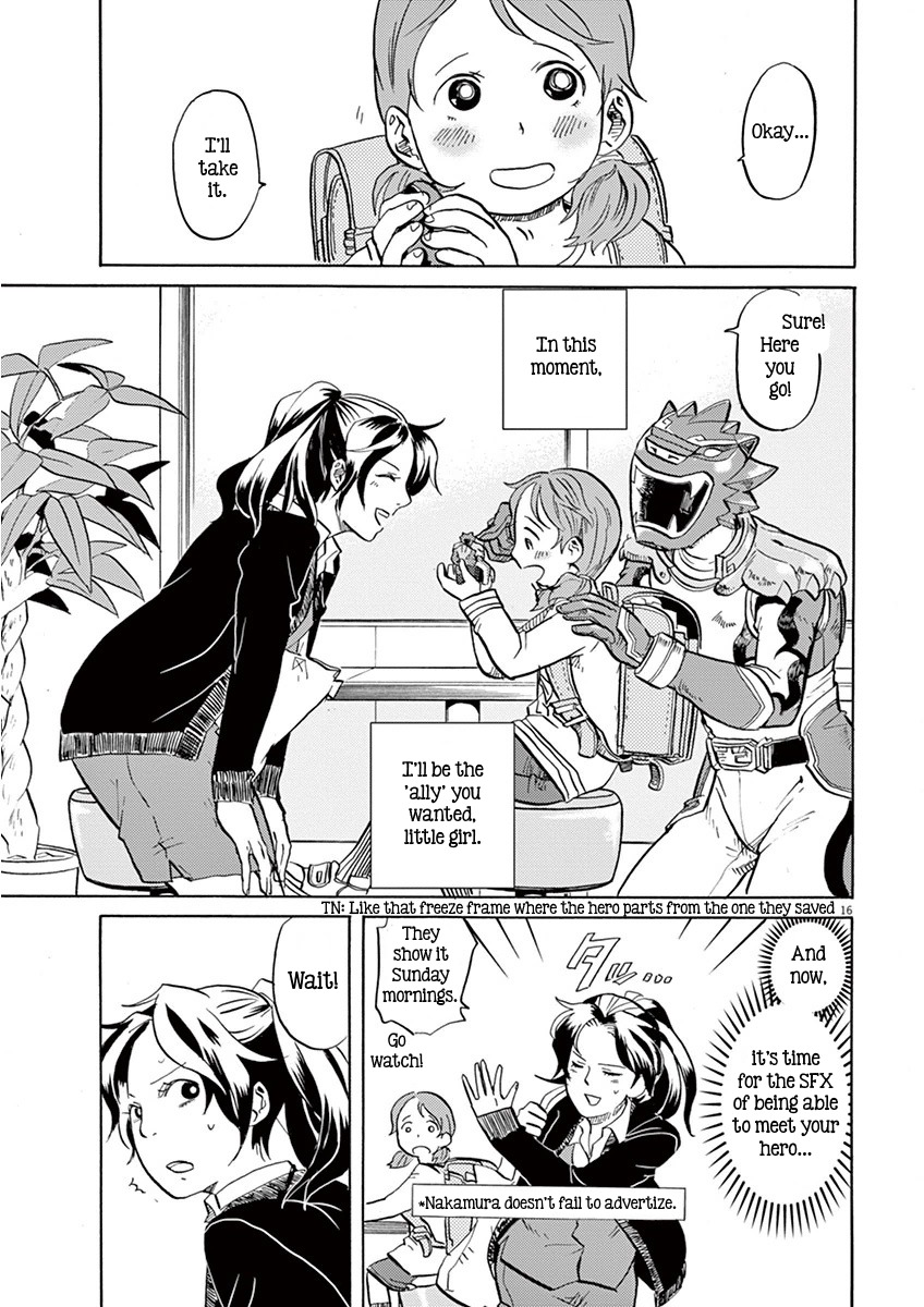 Tokusatsu Gagaga Chapter 7 page 16 - Chapter 7: Volcano Attack!