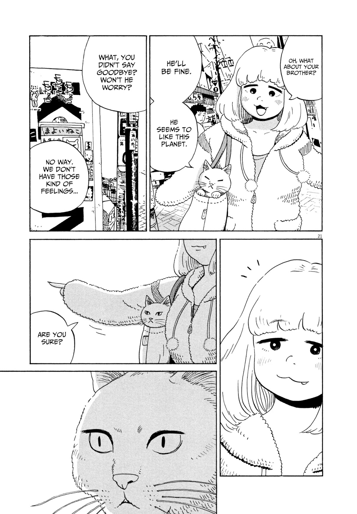 Tokyo Alien Brothers Chapter 16 page 21 - Chapter 16: The Tale of the Fuyu the White Cat