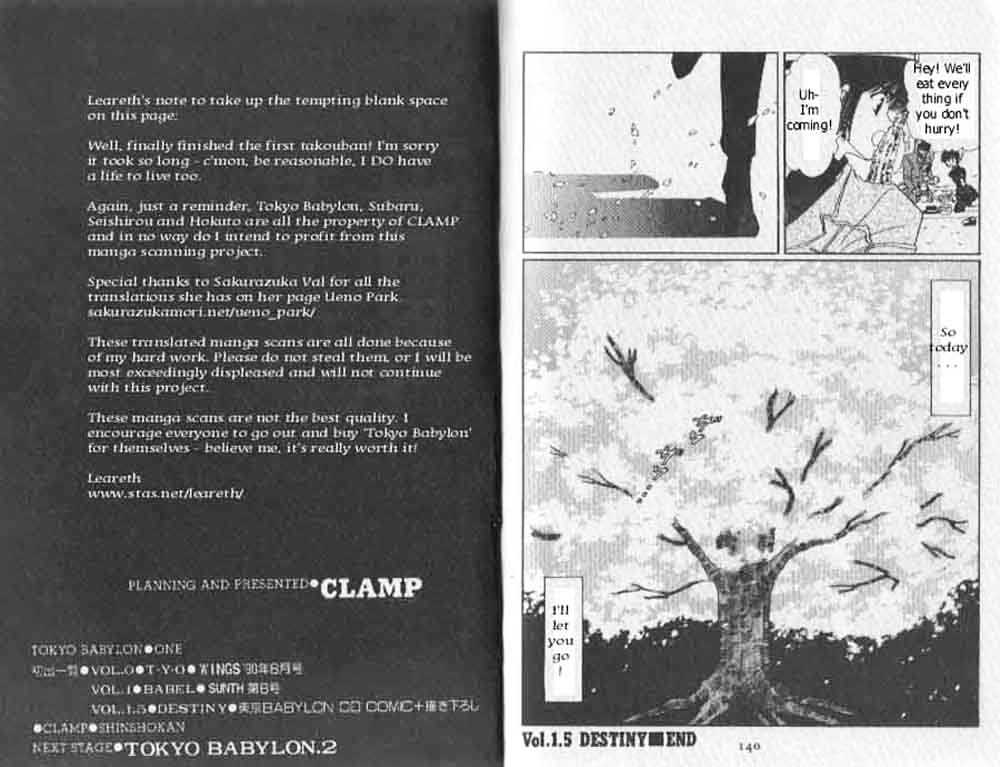 Tokyo Babylon Chapter 1.3 page 19 - Vol.01 Chapter 3