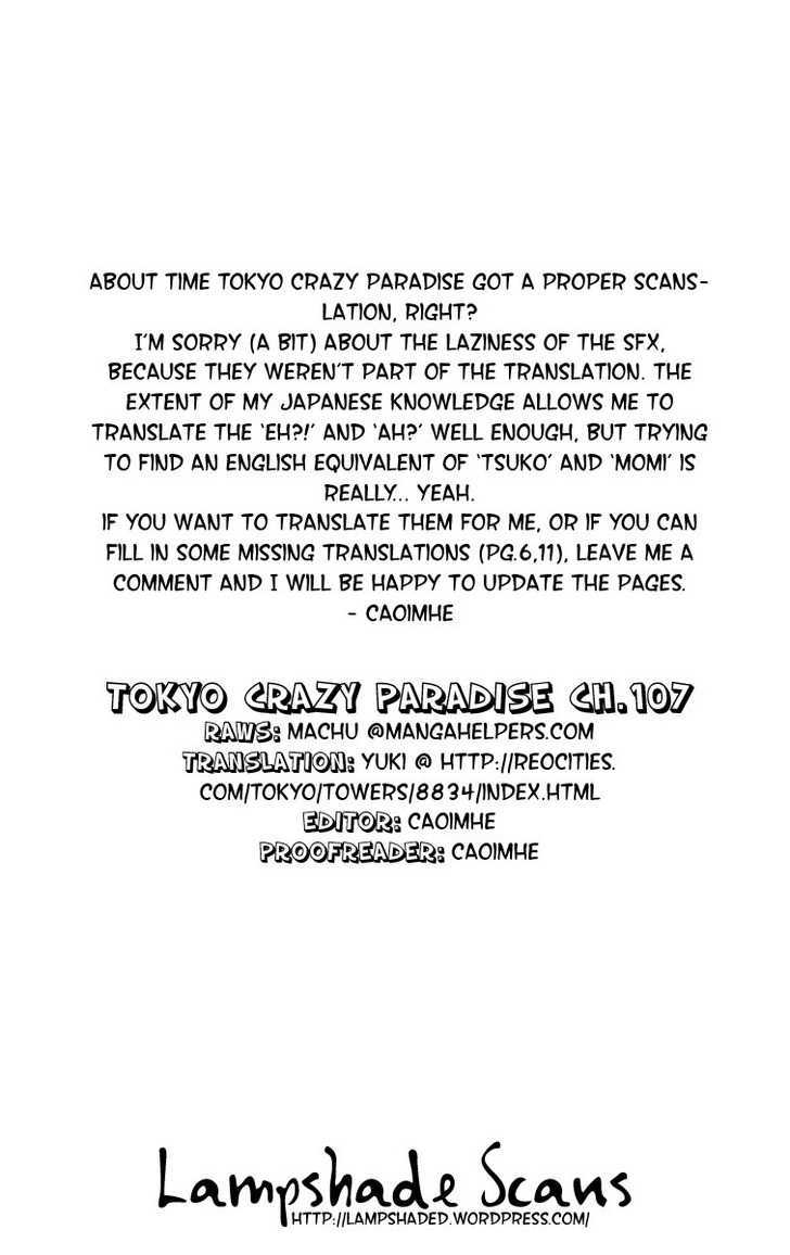 Tokyo Crazy Paradise Chapter 107 page 1 - Chapter 107