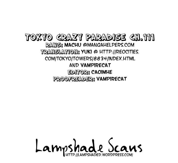 Tokyo Crazy Paradise Chapter 111.2 page 37 - Chapter 111 v2 : Side Story 5