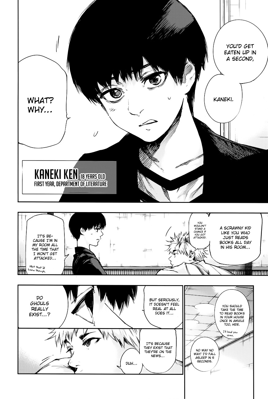 Tokyo Ghoul: Redrawn Chapter 1 page 6 - Chapter 1 : Tragedy