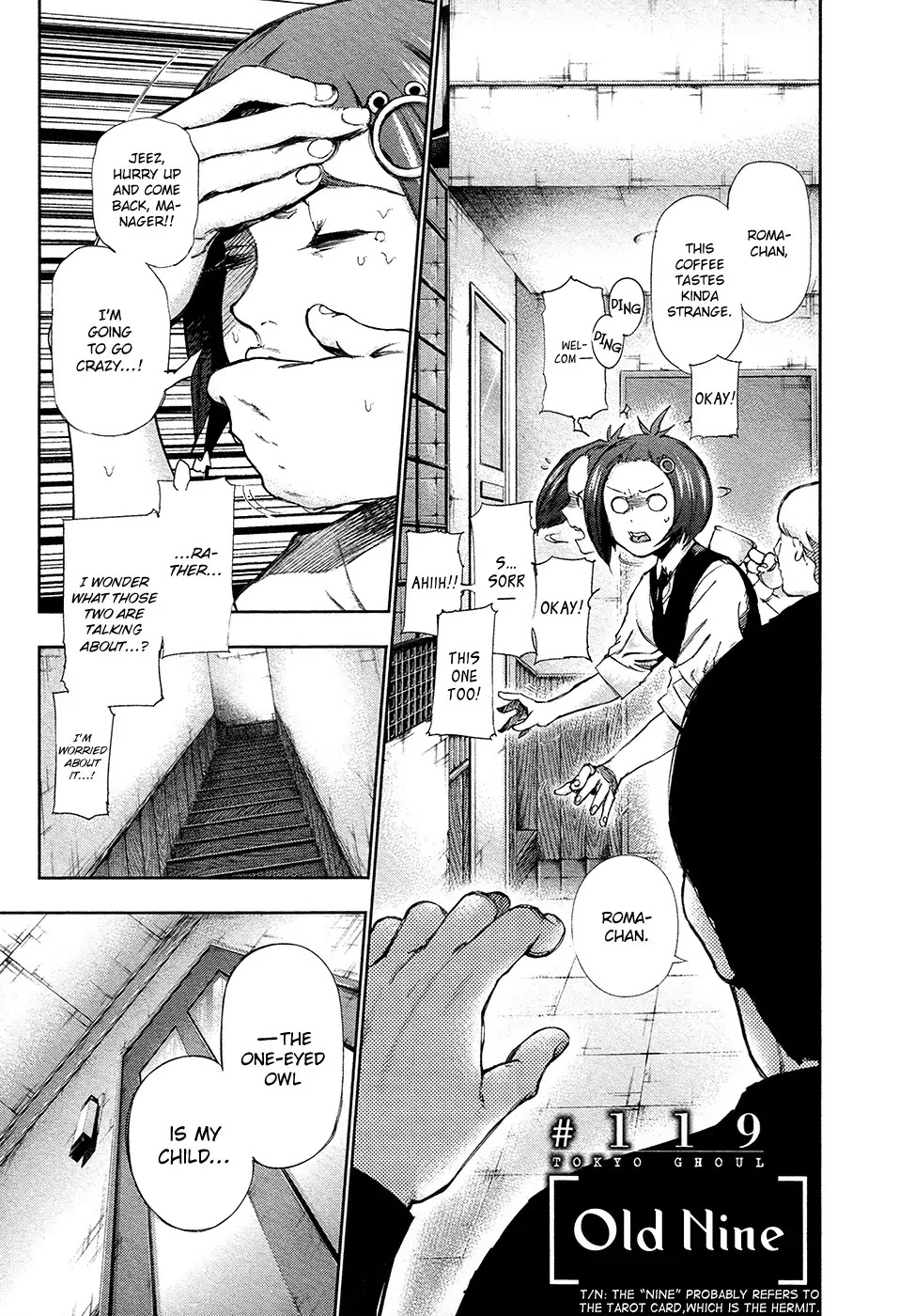 Tokyo Ghoul Chapter 119 page 3 - Chapter 119: Old Nine
