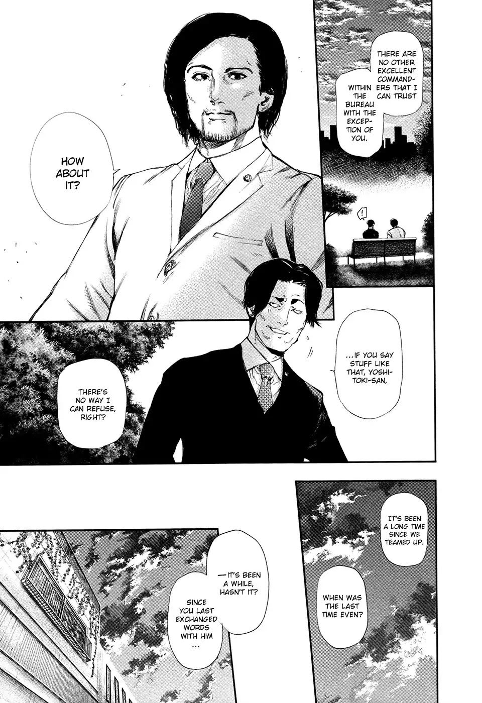 Tokyo Ghoul Chapter 121 page 14 - Chapter 121: Bull's Eye