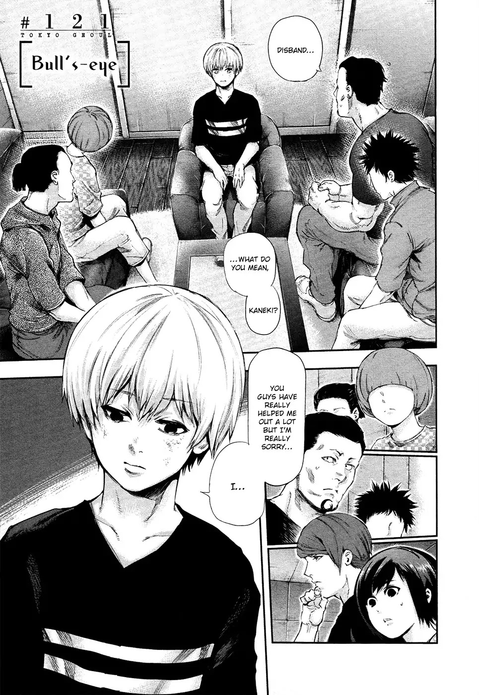 Tokyo Ghoul Chapter 121 page 2 - Chapter 121: Bull's Eye