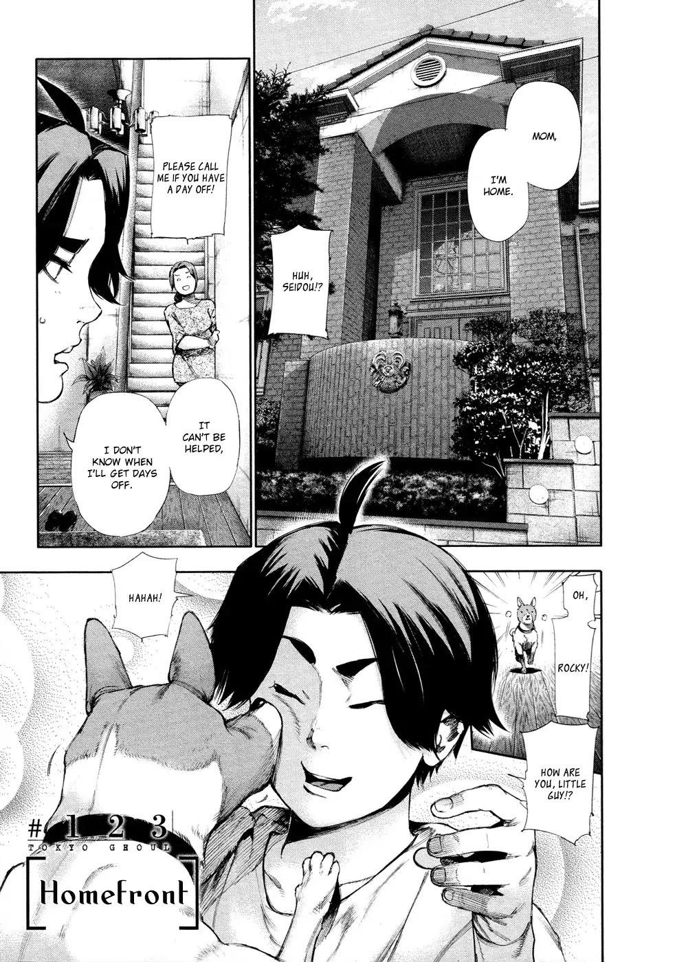 Tokyo Ghoul Chapter 123 page 3 - Chapter 123: Homefront