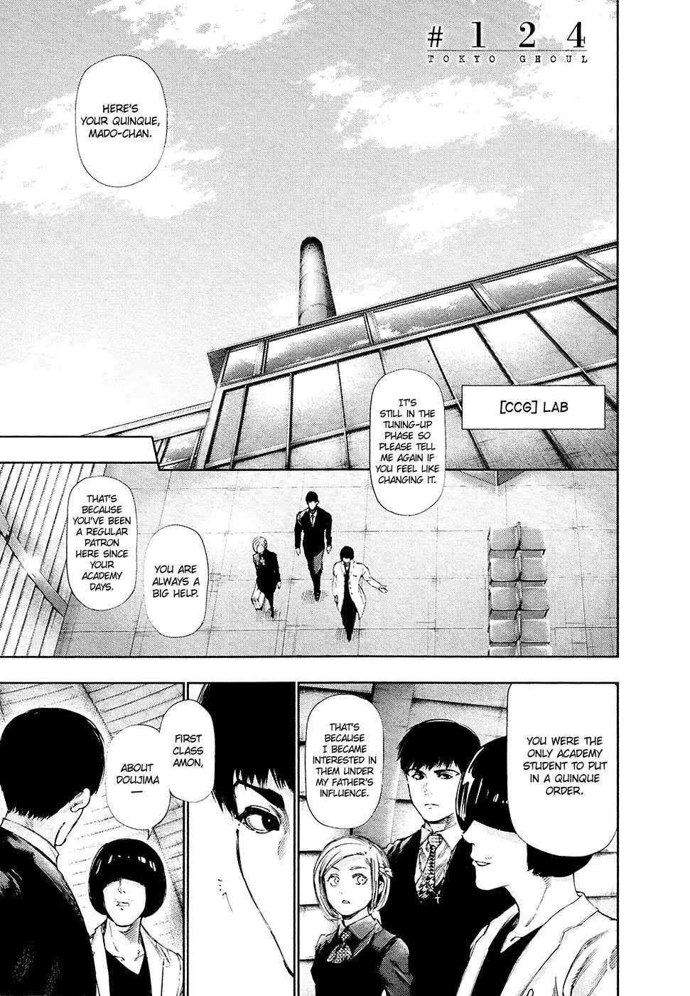 Tokyo Ghoul Chapter 124 page 2 - Chapter 124: Way of Speaking