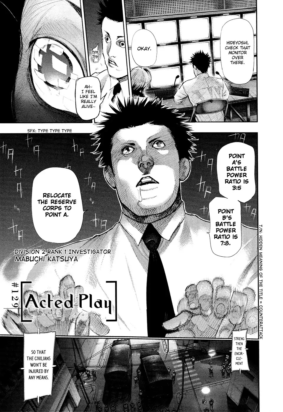 Tokyo Ghoul Chapter 129 page 2 - Chapter 129: Acted Play