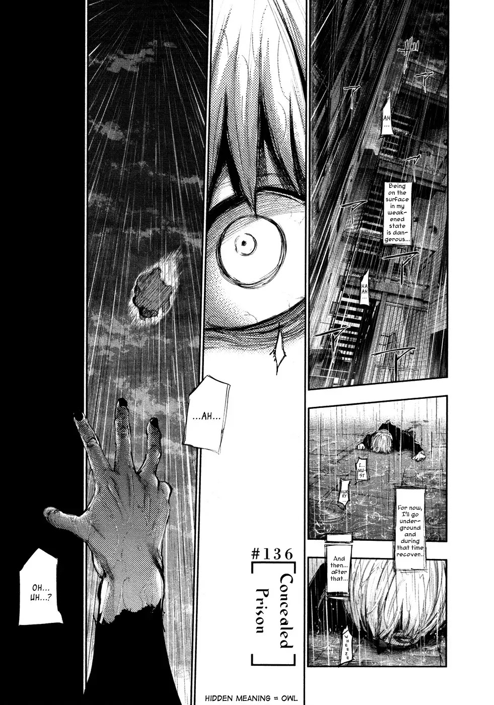 Tokyo Ghoul Chapter 136 page 1 - Chapter 136: Concealed Prison