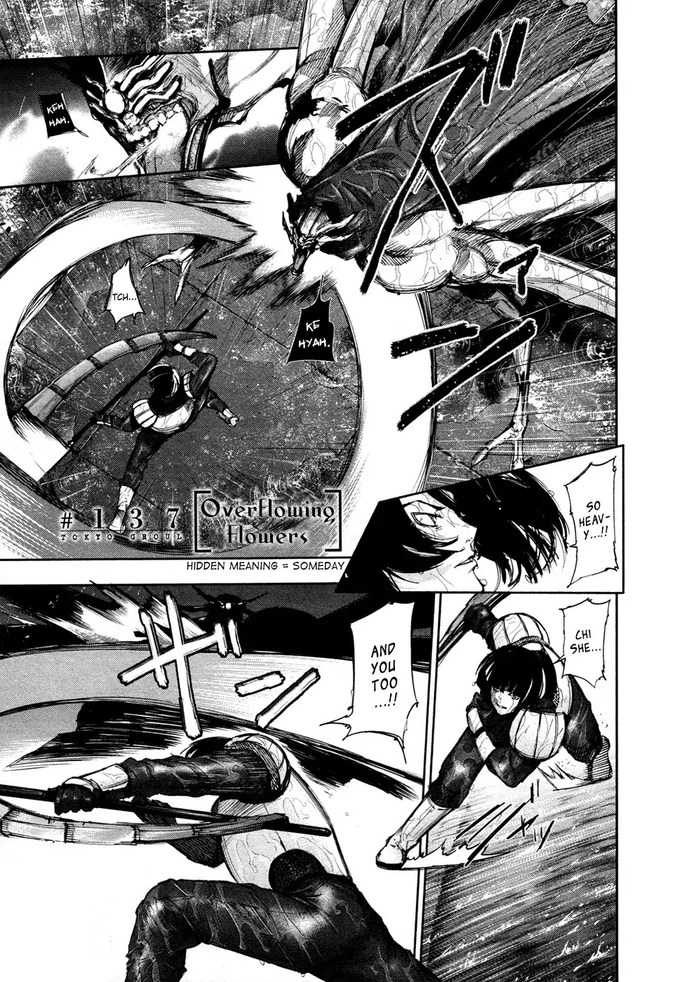 Tokyo Ghoul Chapter 137 page 1 - Chapter 137: Overflowing Flowers