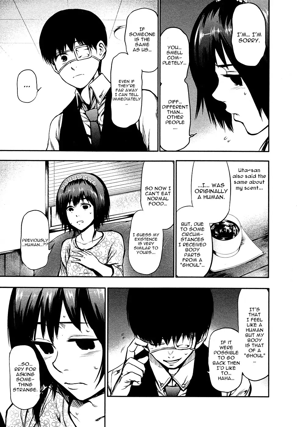 Tokyo Ghoul Chapter 14 page 10 - Chapter 14: Sudden Shower