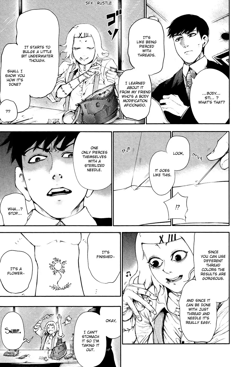 Tokyo Ghoul Chapter 49 page 6 - Chapter 49: Caged Bird