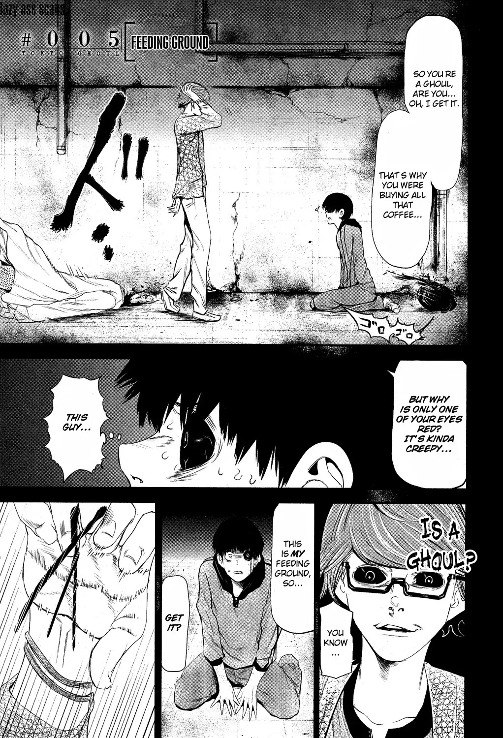 Tokyo Ghoul Chapter 5 page 1 - Chapter 5: Feeding Ground