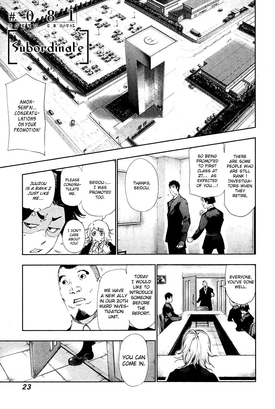 Tokyo Ghoul Chapter 81 page 2 - Chapter 81: Subordinate