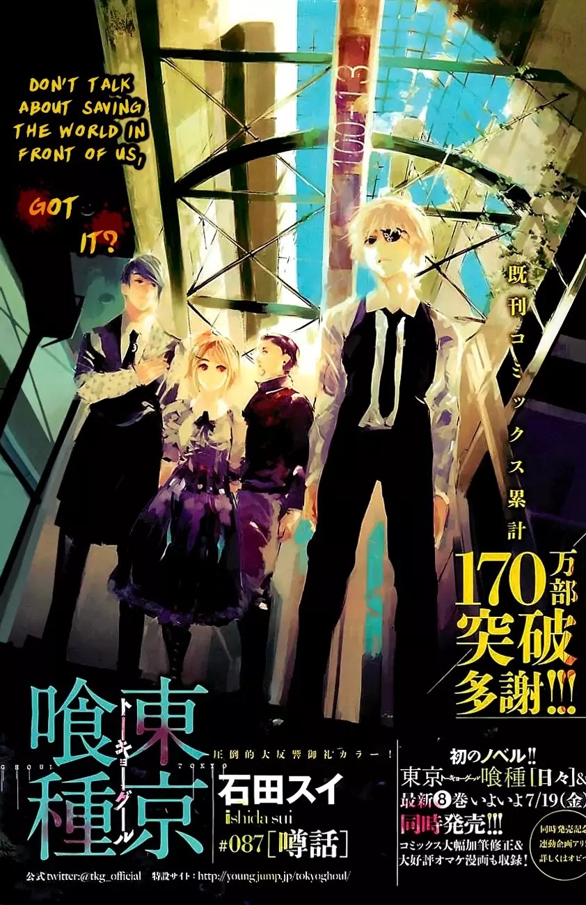 Tokyo Ghoul Chapter 87 page 2 - Chapter 87 : Gossip(fixed)