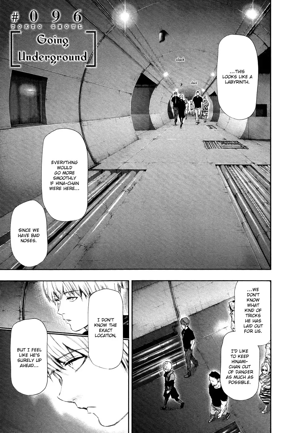 Tokyo Ghoul Chapter 96 page 2 - Chapter 96: Going Underground