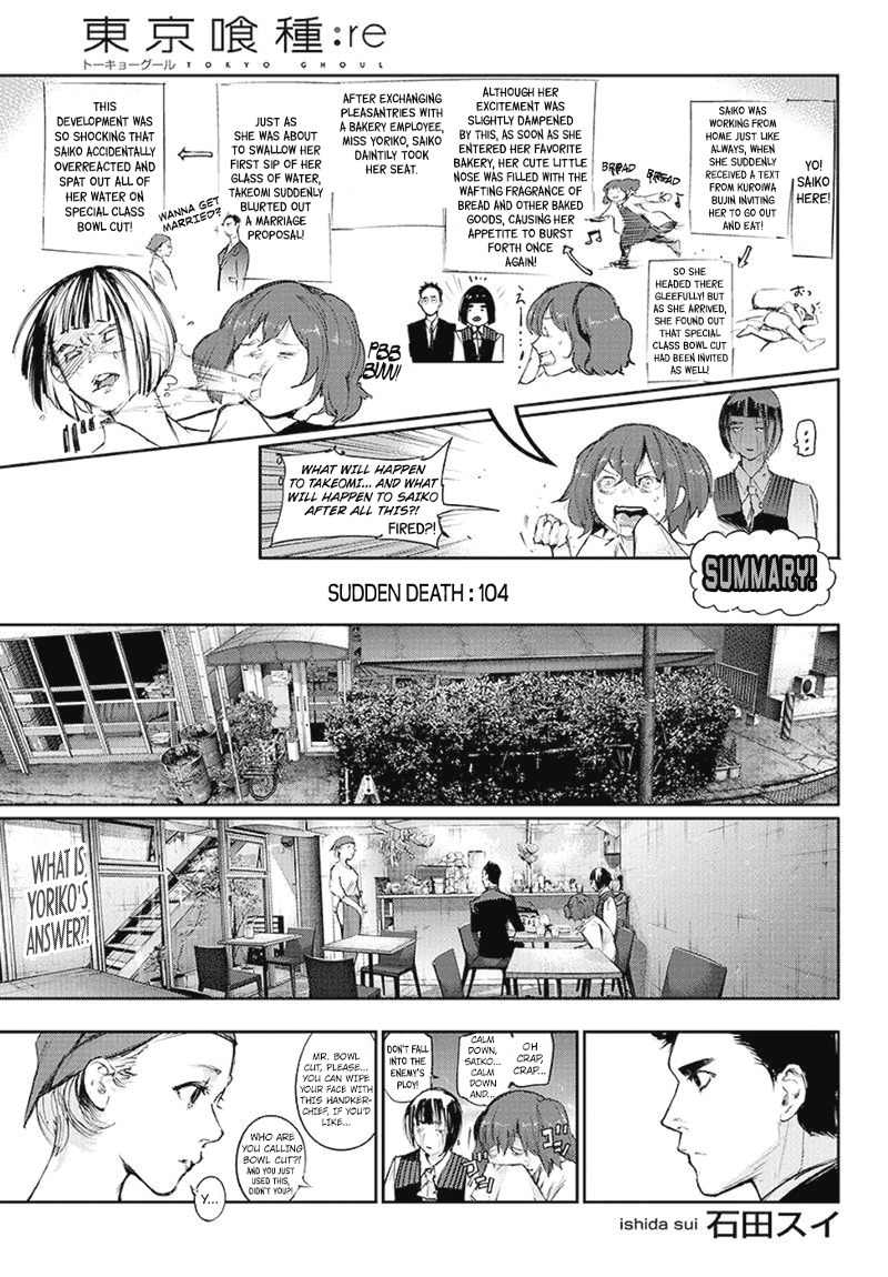 Tokyo Ghoul:re Chapter 104 page 2 - Chapter 104 : Sudden Death