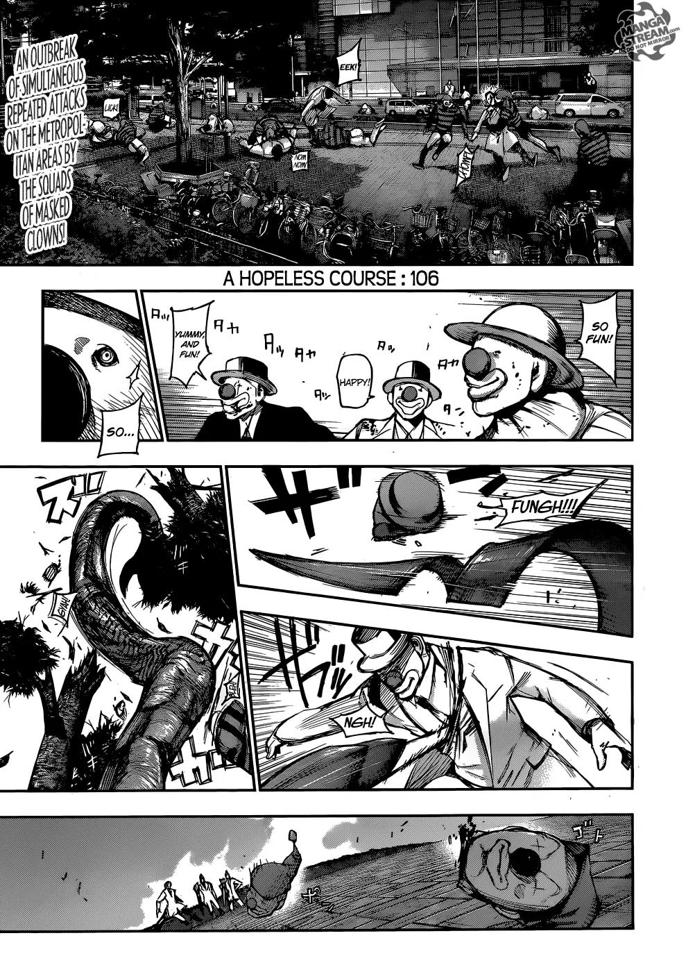 Tokyo Ghoul:re Chapter 106 page 3 - Chapter 106: A Hopeless Course