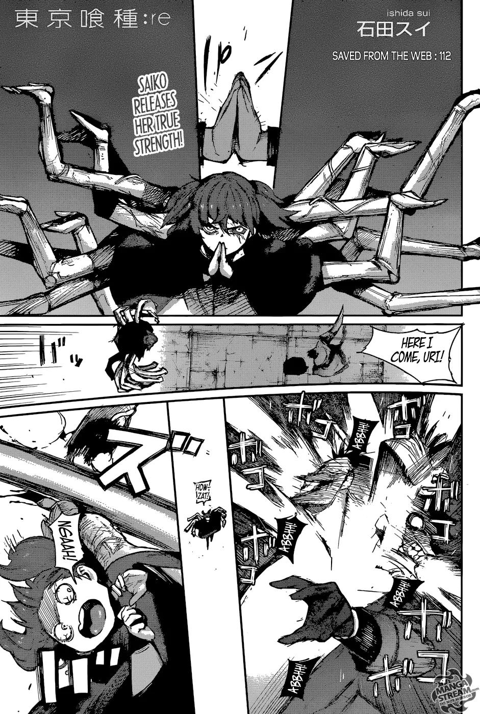 Tokyo Ghoul:re Chapter 112 page 1 - Chapter 112: Saved From The Web
