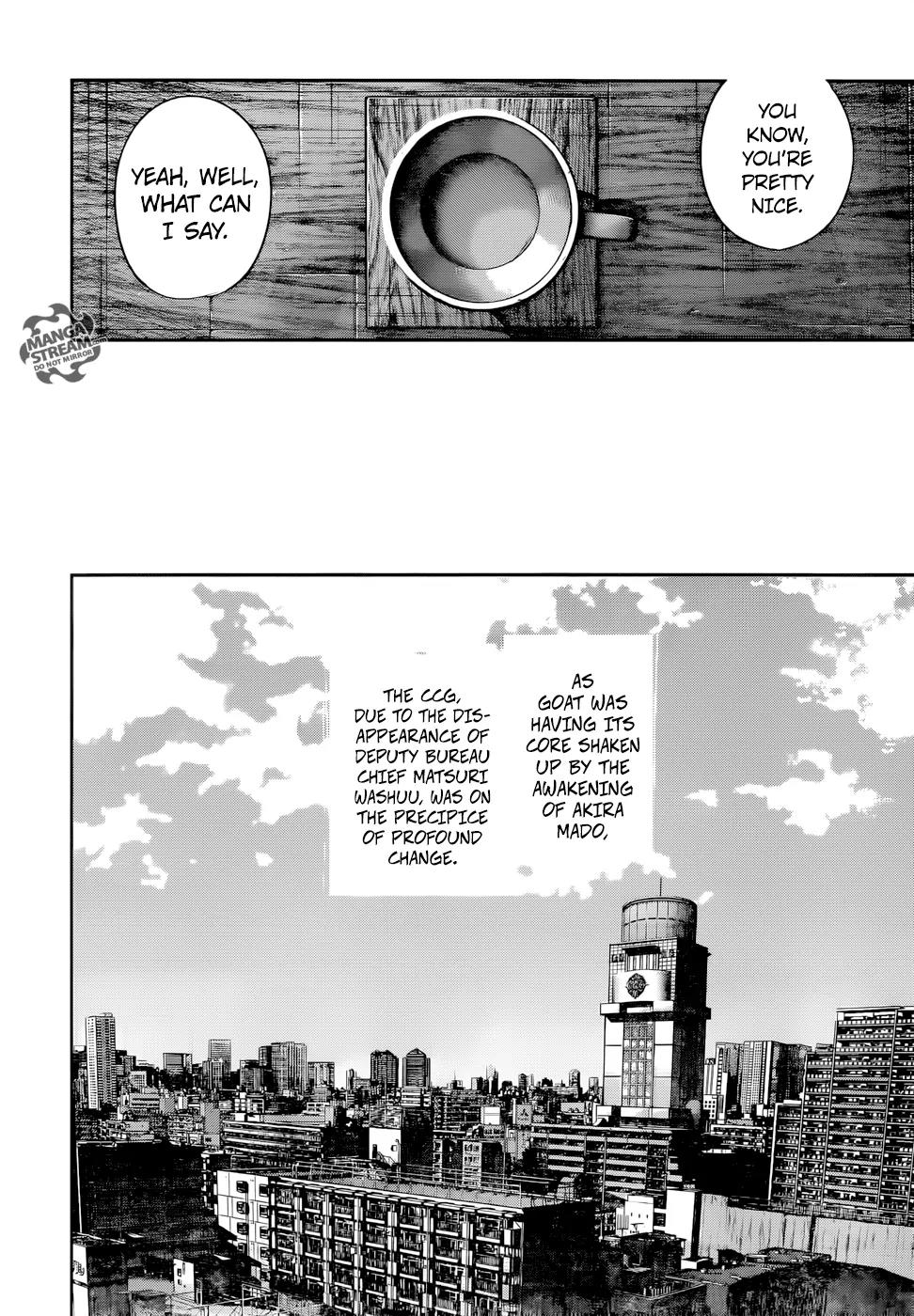 Tokyo Ghoul:re Chapter 117 page 16 - Chapter 117: Thumb Up