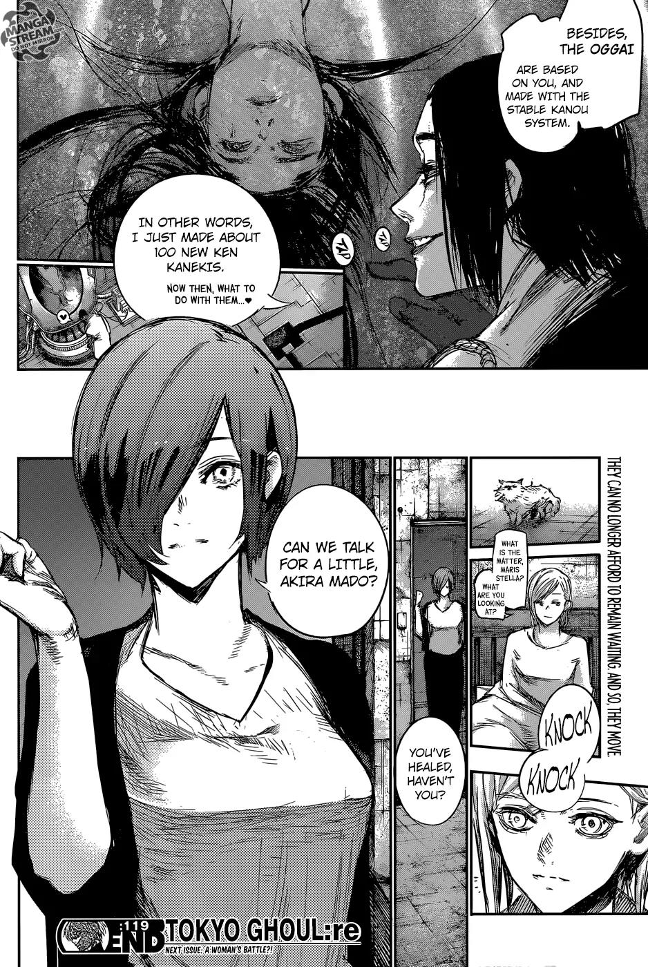 Tokyo Ghoul:re Chapter 119 page 18 - Chapter 119: Cruz
