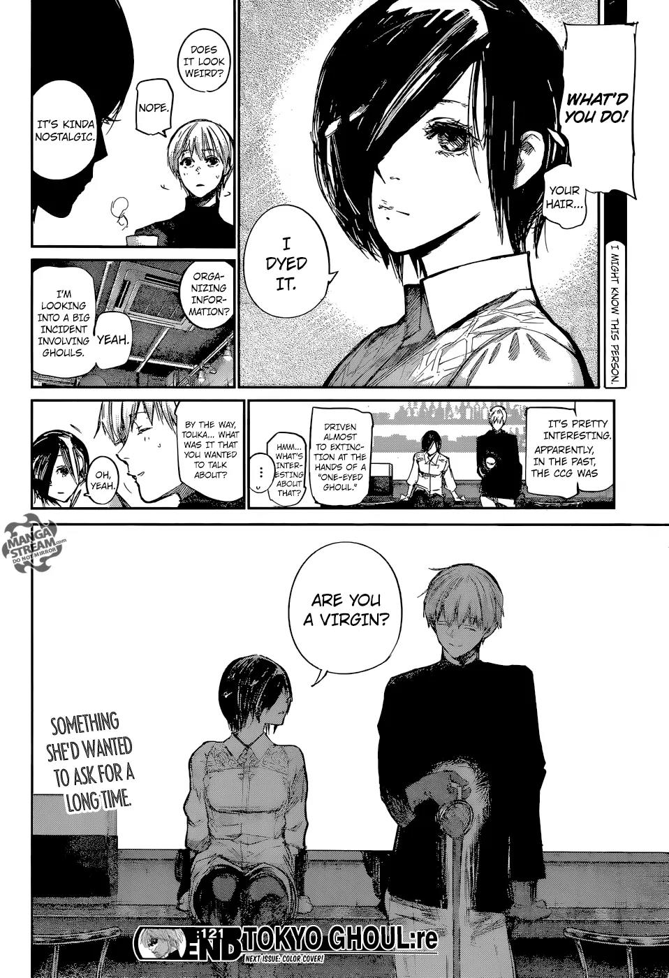 Tokyo Ghoul:re Chapter 121 page 18 - Chapter 121: One Will Hang