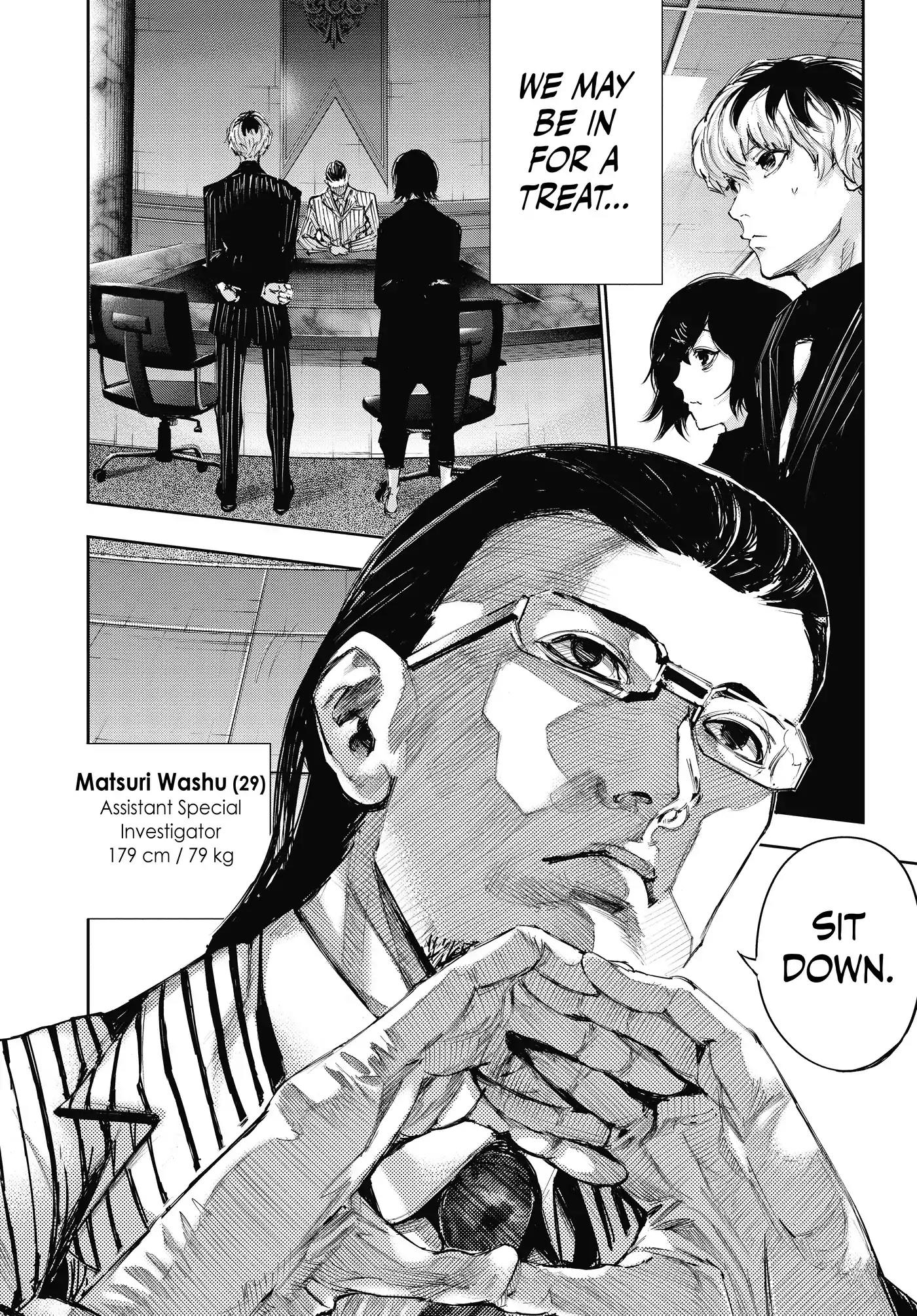 Tokyo Ghoul:re Chapter 13 page 18 - Chapter 13: Let It Rain Blood
